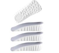 Orthopedic High Pads 2.0, Insoles Height Increase, 4D Cloud Technology Insole, Height Increase Insoles for Men/Women, Memory Foam Arch Support Insoles (Gray, 3.5CM)
