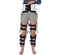 Orthopedic Hinged ROM Knee Waist Support Brace For Adults, Waist Knee Ankle Foot Joint Fixation Brace, Legs Can Be Bent, Include Left And Right Feet,Without ankle