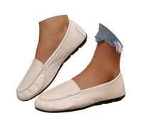 Orthopedic Loafers Women Comfortable Slip on Womens Moccasin Shoes Managing Long Motorway Trips and Pub Dining Breathable Canvas Blend Casual Shoes Supply Thick Memory Foam Cushions Beige