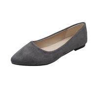 Orthopedic Loafers Women Comfortable Slip on Womens Moccasin Slippers,Manage Retail Work Shifts and Park Strolling Wearing Water Resistant Faux Suede Moccasins Supplying Padded Linings Grey