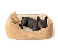 Orthopedic Memory Foam Dog Bed for Small Dogs & Puppies - Senior Joint/IVDD Support, Waterproof Liner, Machine-Washable Removable Cover, Crate Pad Fits Most 24'' Crates, Non-Slip Base, Bolster Sides