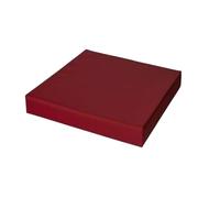 Orthopedic Memory Foam Seat Cushion for Pressure Relief Waterproof Cover, Ideal for Office Chairs, Cars, Wheelchairs & Mobility Scooters, with Zippered Cover (Burgundy, 16" x 16" x 2")