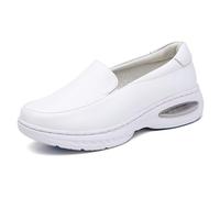 Orthopedic Nursing Shoes for Women with Arch Support,Professional Lightweight Nurse Mates Shoes for Women,Comfortable Non Slip Loafers Work Shoes for Food Service (Color : White, Size : 7 UK)