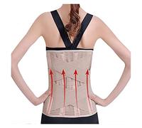 Orthopedic Posture Corrector Brace Elastic Adjustable Lower Back Support Waist Trimmer Belt Lumbar Support Belt for Men Women (Size : X-Large)