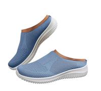 Orthopedic Sandals for Women Open Toe Ankle Strap Ladies Sandals Wide Fit Closed Toe Mesh Upper Sandal Cushion Walk Sandal with Arch Support Summer Anti-slip Platform Beach Shoes