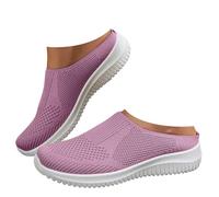 Orthopedic Sandals for Women Open Toe Ankle Strap Ladies Sandals Wide Fit Closed Toe Mesh Upper Sandal Cushion Walk Sandal with Arch Support Summer Anti-slip Platform Beach Shoes