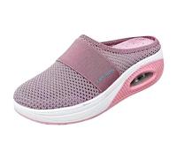 Orthopedic Sandals Orthopedic Shoes for Women Air Cushion Slippers Women's Slip-On Walking Sneakers Diabetic Walking Shoe with Arch-Support for Ladies (Pink, 5.5)