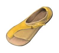 Orthopedic Sandals Women Toe Post Sandals Women Spring and Summer New Hot Fashion Casual Comfortable Fashion Solid Colour Set Toe Big Platform Sandal Wide Fit Post (Yellow, 40)