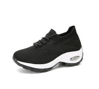 Orthopedic Shoes for Women Pain Relief Ergonomic Arch Support Trainers (Black White,5)