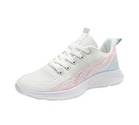 Orthopedic Shoes for Women,Running Trainers, Casual Paneled Athletic Sneakers,Lightweight Low Top Fashion Trainers,Casual Cushion Jogging Shoes,Breathable Mesh Tennis Shoes,Barefoot Trainers Pink