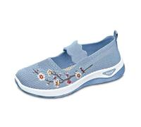 Orthopedic Shoes for Women Slip-On with Enhanced Arch Support Breathable Mesh for Plantar Comfort Wide Fit Anti-Slip Sole with Cushioned Midsole Lightweight Walking/Standing/Casual Wear Comfy