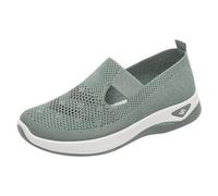 Orthopedic Shoes for Women Summer Tennis Lightweight Gym Sneakers ActiveFlow Workout Breathable Hands-Free Trainer Comfortable Fashion Sneakers Size UK 6.5 Green