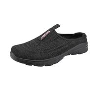 Orthopedic Shoes for Women,White Sneakers Women Lightweight Tennis Sports Pale Blue Trainers Ladies Air Sneaker Shoe Gym Running Slip on Wide Fit Breathing Work Walking (B-Black,6)