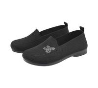 Orthopedic Shoes for Women,Womens Orthopedic Shoes,Summer Casual Breathable Comfortable Retro Everyday Mesh Flat On Casual Size 8 (Black, 6)