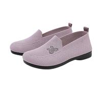 Orthopedic Shoes for Women,Womens Orthopedic Shoes,Summer Casual Breathable Comfortable Retro Everyday Mesh Flat On Casual Size 8 (Purple, 6)