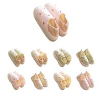 Orthopedic Slippers For Diabetic Womens Cherry Slippers Women Slip On House Shoes Cute Fruit Printed Sliders With Magic Paste Indoor Bedroom Slides Cozy Loafer Slides Chunky Soft Sole Sliders