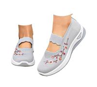 Orthopedic Slippers for Women UK Summer Walking Slip On Shoes for Indoor Outdoor Closed Toe Arch Support Mule Sandals Lightweight Breathable Mesh Soft Beach Yoga Backless Trainers