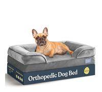Orthopedic Sofa Dog Bed - Ultra Comfortable Dog Beds for Medium Dogs - Breathable & Waterproof Pet Bed- Egg Foam Sofa Bed with Extra Head and Neck Support - Removable Washable Cover & Nonslip Bottom.