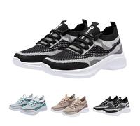 Orthopedic Trainers for Women UK,Lightweight Non Slip Lace up Sneaker,Ladies Achilles Tendonitis Support Walking Shoes,Soft Sole Breathable Shoes,Slip On Arch Support Trainers,Mesh Up Athletic Sneaker