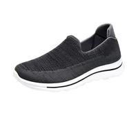 Orthopedic Trainers for Women UK Mesh Walking Shoes Comfortable Breathable Lightweight Anti-Slip Sneakers Comfort Casual Sneaker Ladies Wide Fitting Flat Trainers (Grey, 6)