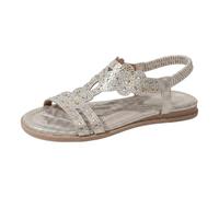 Orthopedic Walking Sandals Women's Glitter Rhinestone Roman Shoes Open Toe Elastic Strap Flat Summer Sandal Fashion Tropical Sparkly Gladiator Shoe Slingback Bohemian Footwear UK Gold