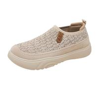 Orthopedic Walking Stretch Shoes Lightweight Casual for Women Womens Trainers Wide Fit Wedge Jogging Sneakers Casual Fashion Non Slip Walking Shoes Slip on Orthopedic Daily Deals Beige 5.5