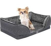 Orthopedic Washable Pet Bed Sofa - Memory Foam Mattress with Bamboo Charcoal, Anti-Anxiety, Anti-Skid, Comfort Cushion for Dogs, Cats - Small
