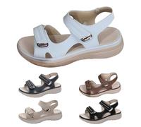 Orthopedic Wedge Sandals For Women Uk, Flat Platform Sandals With Arch Support Thick Bottom Lightweight Shoes Slip On Wide Fit Sliders for Outdoor, Holiday, Leisure & Everyday Life