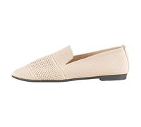 Orthopedic Women's Loafers Comfortable Slip on Ladies Moccasin Slippers,Managing Long Motorway Trips and Pub Dining Breathable Canvas Blend Casual Shoes Supply Thick Memory Foam Cushions Beige