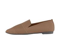 Orthopedic Women's Loafers Comfortable Slip on Ladies Moccasin Slippers,Managing Long Motorway Trips and Pub Dining Breathable Canvas Blend Casual Shoes Supply Thick Memory Foam Cushions Brown