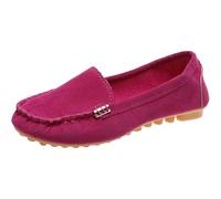 Orthopedic Women's Loafers & Moccasins Casual Flat Womens Moccasin Slippers Soft Microfibre Smart Penny Loafers Offer Arch Support Technology Prepared for Countryside Exploring and Desk Work Hot Pink