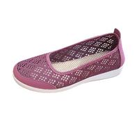 Orthopedic Women's Loafers & Moccasins Comfy Slip on Moccasins Women,Enjoy Countryside Strolling and School Runs with Soft Faux Walking Shoes Presenting Flexible Arch Support Tech Purple