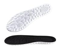 Orthopulse StepEase Cloud 4D Orthopedic Insoles for Foot Pain Relief | Heel Pain Relief - Shock Absorption Insoles - Foot Comfort - Posture Support(1 Pair Black,45-46)