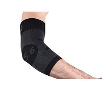 Orthosleeve ES6 Elbow Brace for Tennis/Golfer's elbow, tendonitis, medial and lateral epicondylitis and general forearm and elbow pain - Black XL