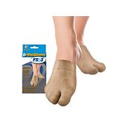 OrthoSleeve FS3 Forefoot Compression Sleeves (One Pair) Bunion Comforter and Split Toe Alignment Sleeve with Padded Toe Zone to Reduce Toe Friction and Reduce Forefoot Swelling (Large/X-Large)