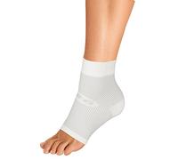 OrthoSleeve FS6 Foot Bracing (Single Sleeve) Treats Plantar Fasciitis, Achilles Tendonitis and relieves Heel Pain in a Soft, Moisture-Wicking Fabric (White, Medium)
