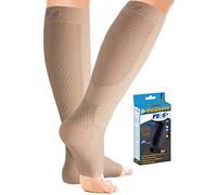 Orthosleeve® FS6+ 'Plus' All in One Foot & Calf Sleeve | Natural Size M| Exclusive 11 Zone Compression Technology® | Circulation Booster, Plantar Fasciitis, Heel Pain & Shin Splint Relief | 1 Pair