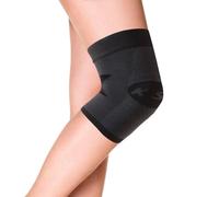 Orthosleeve KS7 Knee Sleeve | Exclusive 7 Zone Compression Technology | Runners Knee, Patellar, ITBS, Swelling & Arthritis Pain Relief | L Black