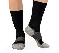 Orthosleeve WC4 Wellness Care Socks, Light Gradient Compression, Soft, Moisture Wicking, Crew Socks, M, Black