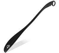 OrthoStep Shoe Horn Long Handle Metal 24 inch - Durable and Sturdy for Shoes and Boots Black Size: XL