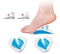 Orthotic Arch Pads, Gel Flat Foot Wedge Shoe Insert, Orthotic Shoe Transparent Adhesive Arch Pad - Arch Support Insoles Fits for Flat Feet Plantar Fasciitis by Pedimend (2 Pair)