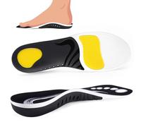 Orthotic Insoles for High Arch & Flat Feet - Plantar Fasciitis Pain Relief Inserts for Work Boots & Sneakers - Supportive Cushioning for Men & Women (1 Pairs-M-White, 220+ lbs)