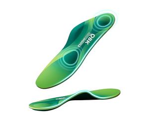 Orthotic Insoles, QBK Arch Support Insoles with Achilles Tendonitis Support, for Plantar Fasciitis, Foot Arch Support, Flat Feet, Overpronation S