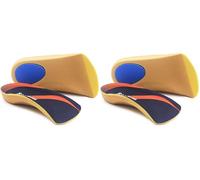 Orthotic Insoles, RooRuns 3/4 High Arch Support Insoles Shoe Inserts for Flat Feet, Plantar Fasciitis, Foot Arch, Feet Fatigue - Heel Cushion for Men, Woman, Deep Blue, Medium (6-9.5 UK) (Pack of 2)