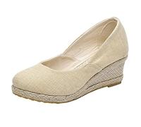 Orthotic Sandals For Arch Support Wedge Wide Fit Round Comfortable Sandals Summer Toe Breathable Shoes Beach Fashion Women On Women's Pale Blue For Women Size 7 (Beige 4.5)