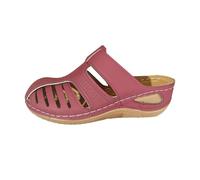 Orthotic Sandals Platform Wedges Arch Support Slingback Slip-on Hollow Out Slides Walking Summer Sport Slippers Fashion Casual Thick Bottom Footwear Beach Comfy Outdoor Pools (Hot Pink, 7)
