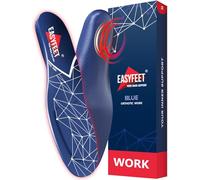 Orthotic Work Insoles - Work Boot Insoles for Standing All Day - Anti Fatigue Medium Arch Support Shoe Insoles Men Women - Insert for Plantar Fasciitis Flat Feet Leg Feet Pain Relief