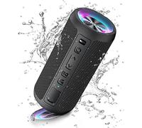 Ortizan Bluetooth Speaker, Portable Wireless Bluetooth Speakers With Led Light, Louder Volume & Enhanced Bass, IPX7 Waterproof, 30H Playtime, Durable Loud Outdoor Speaker for Travel, Sport