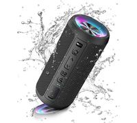 Ortizan Bluetooth Speaker, Portable Wireless Bluetooth Speakers With Led Light, Louder Volume & Enhanced Bass, IPX7 Waterproof, 30H Playtime