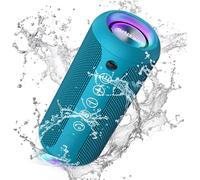 Ortizan Bluetooth Speaker with LED Light, Mini, Portable, Hands-free Function, Wireless, IPX7 Waterproof, 360° Surround Sound, with AUX, TF, for Outdoor Use